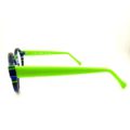 Lunettes de Vue De la Marque Wissing Modèle 3251 Coloris Bleu et Vert Fluo / Multicolore Ronde – Opticien Stéphanie Danjou Cambrai