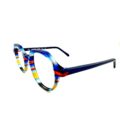 Lunettes de Vue De la Marque Wissing Modèle 3328 Coloris Bleu et Marron- Multicouleurs – Opticien Stéphanie Danjou Cambrai