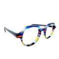 Lunettes de Vue De la Marque Wissing Modèle 3328 Coloris Bleu et Marron- Multicouleurs – Opticien Stéphanie Danjou Cambrai
