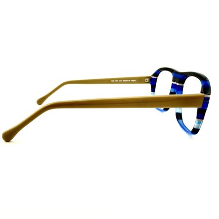 Lunettes de Vue De la Marque Wissing Modèle 3414 Coloris Bleu- Multicouleurs – Opticien Stéphanie Danjou Cambrai