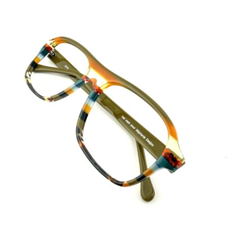 Lunettes de Vue De la Marque Wissing Modèle 3414 Coloris Kaki - Multicouleurs – Opticien Stéphanie Danjou Cambrai