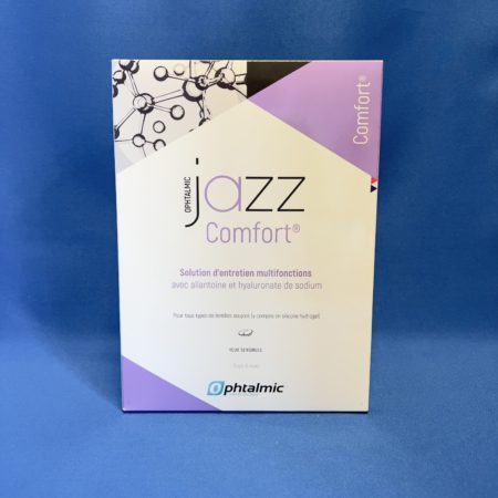 Solution d'Entretien Multifonctions pour Lentilles de Contact Souples Jazz Comfort en Pack 3X360ml
